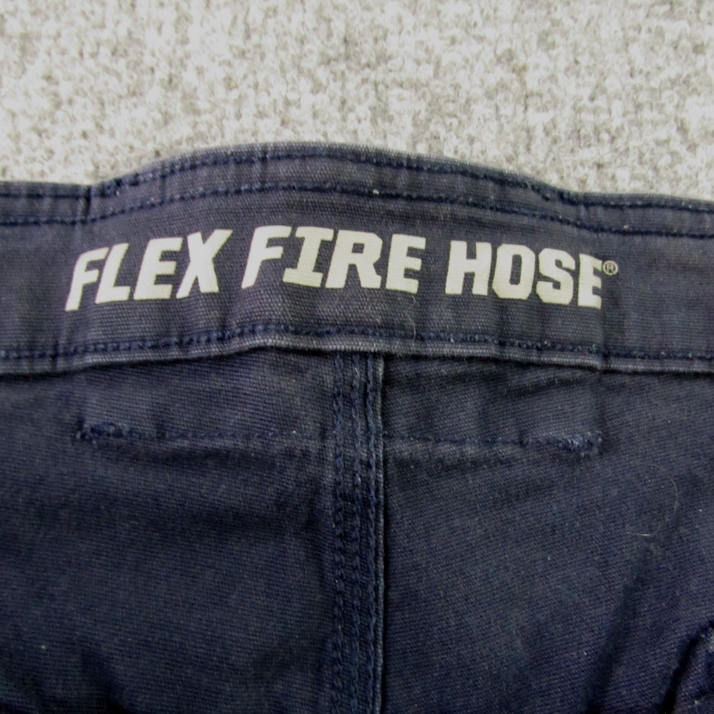Duluth Trading Co Flex Fire Hose Cargo Pants Men 44x34 Blue Relaxed Fit Workwear - Picture 4 of 16
